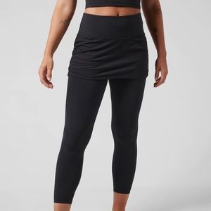 NWT Athleta Elation 2 in 1 7/8 Tight in Powervita. Size S BLK